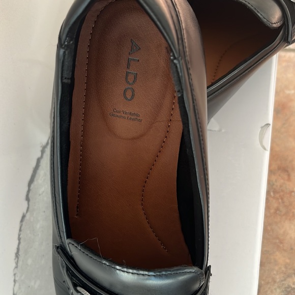 Aldo men’s shoes black leather - Picture 5 of 6